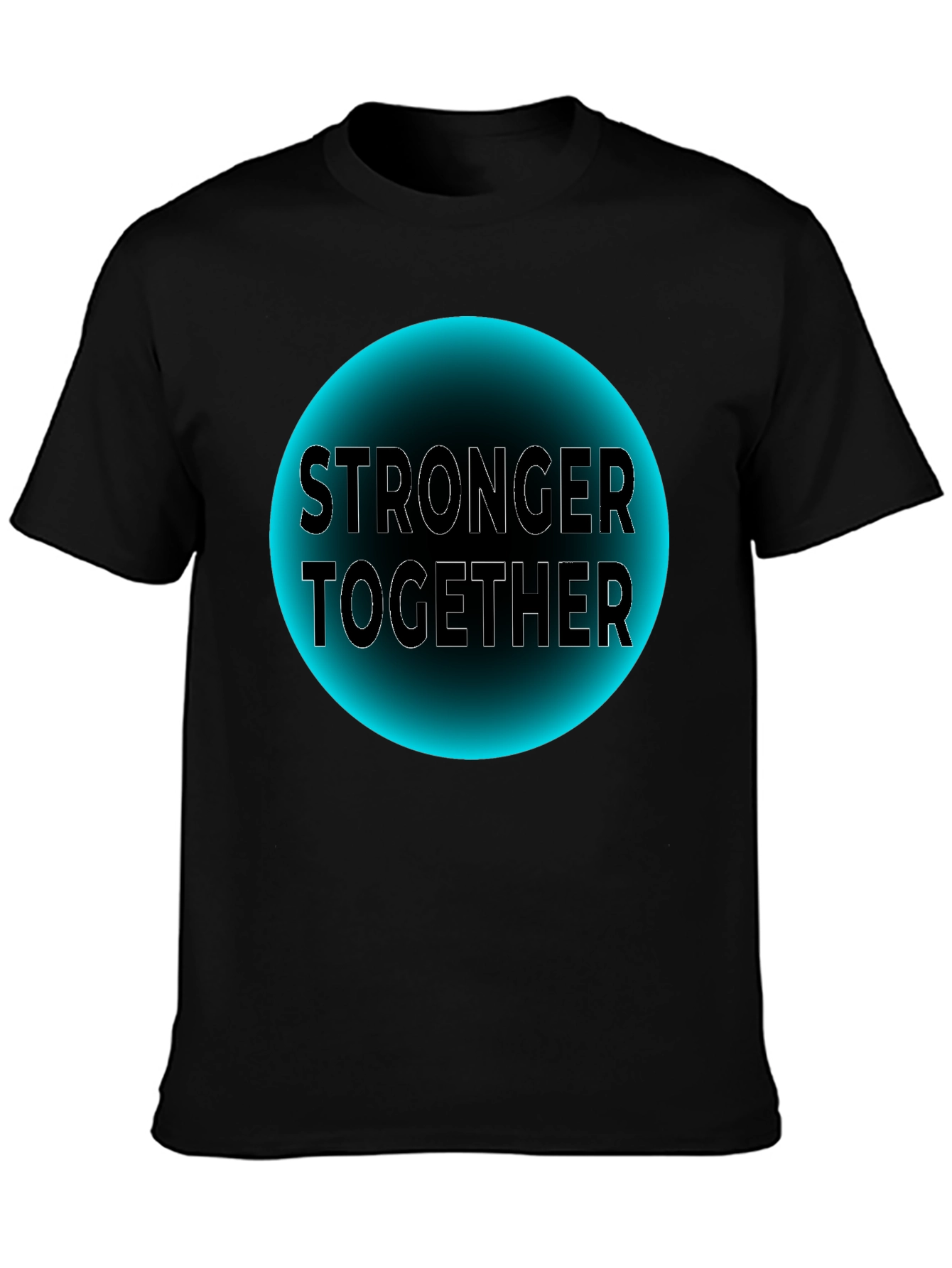 Stronger Together Graphic Tee - Unisex Black T-Shirt