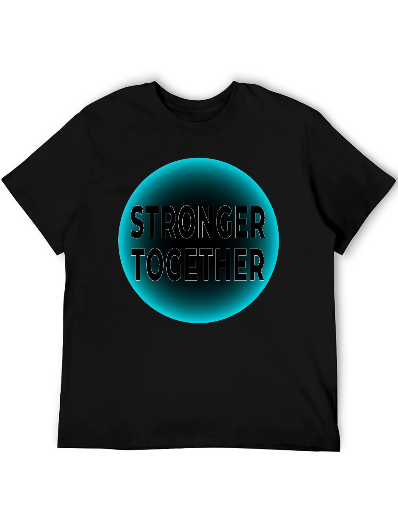 Stronger Together Graphic Tee - Unisex Black T-Shirt