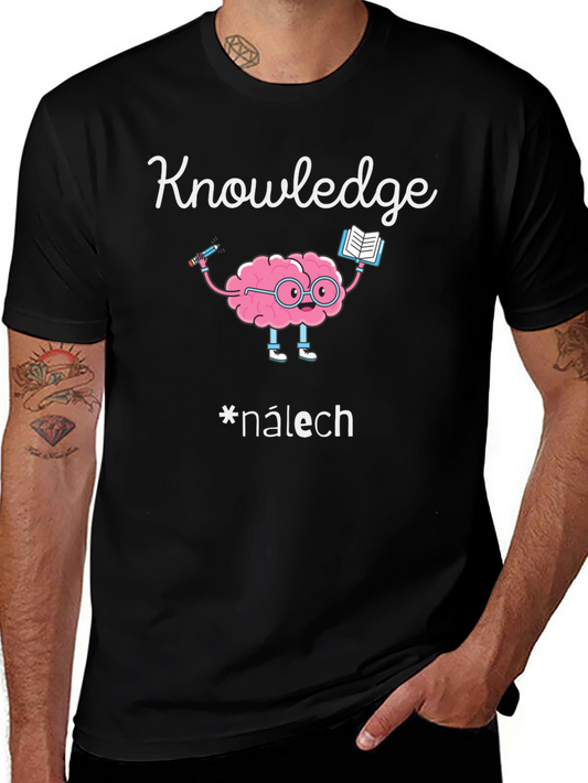 Knowledge Brain Graphic Tee - Black T-Shirt