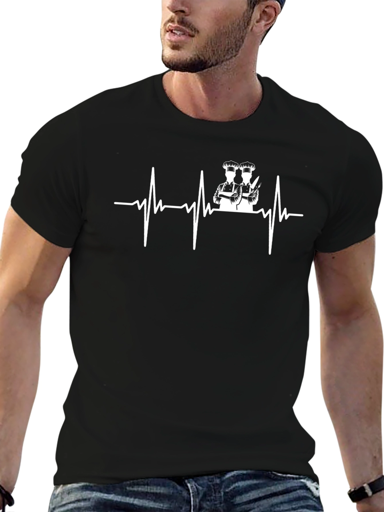 Chef Heartbeat T-Shirt - Culinary Passion