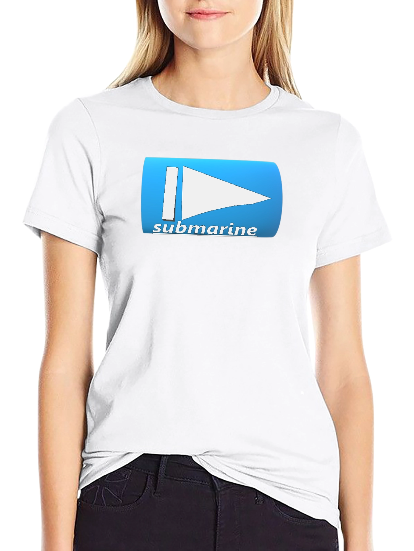 Submarine Flag Graphic Tee - Black