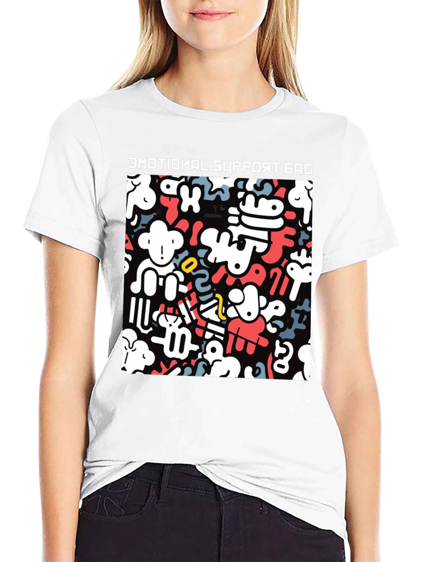 Emotional Support Gag Funny T-Shirt