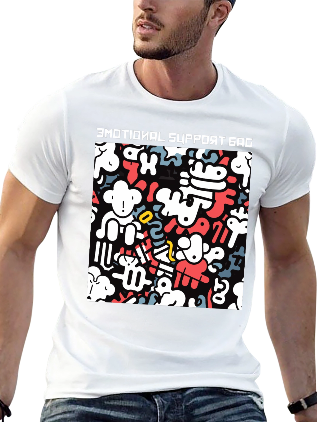 Emotional Support Gag Funny T-Shirt
