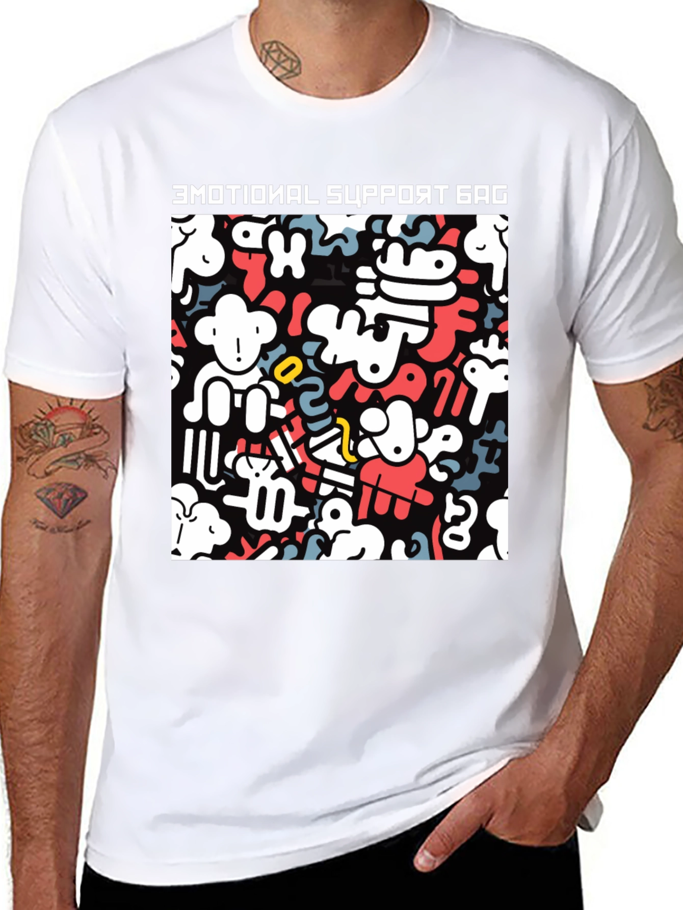 Emotional Support Gag Funny T-Shirt