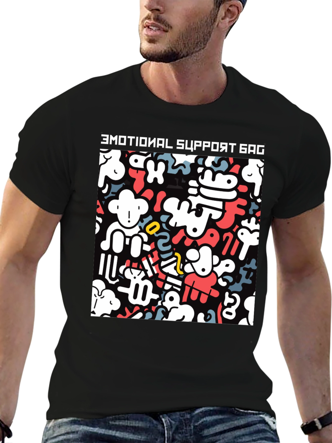Emotional Support Gag Funny T-Shirt