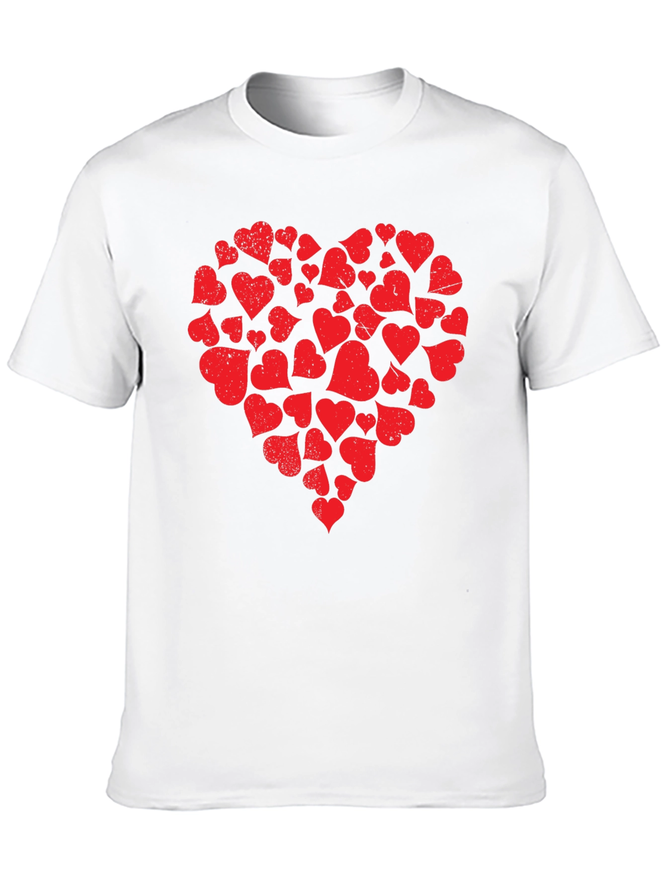 Heart Valentines T-Shirt - Black
