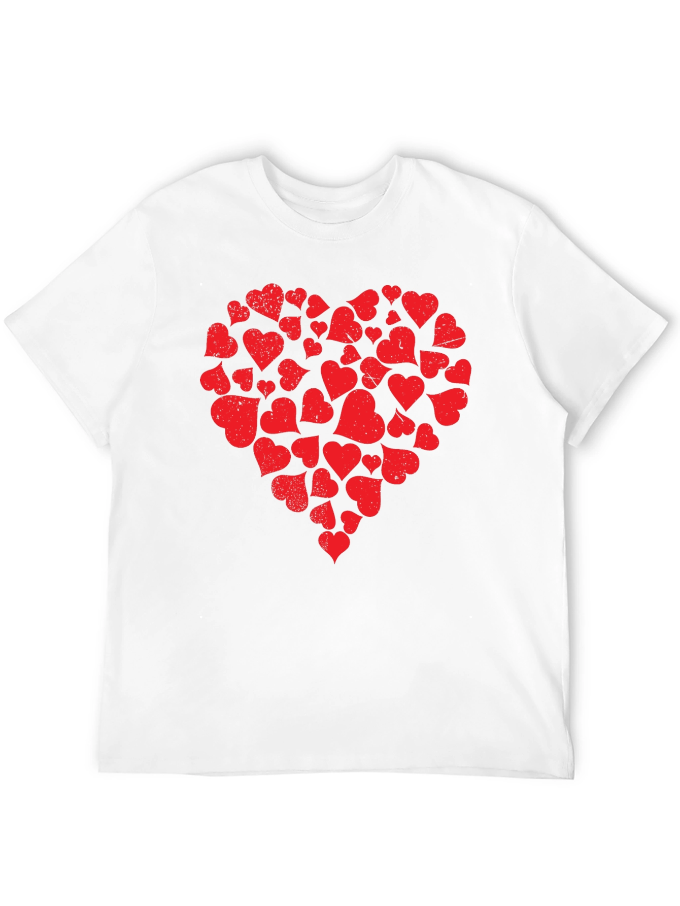 Heart Valentines T-Shirt - Black