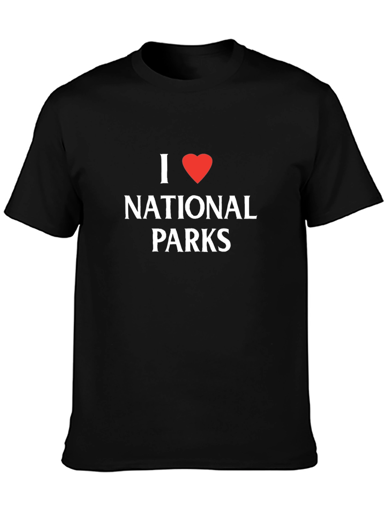 I Heart National Parks T-Shirt - Black Cotton Tee