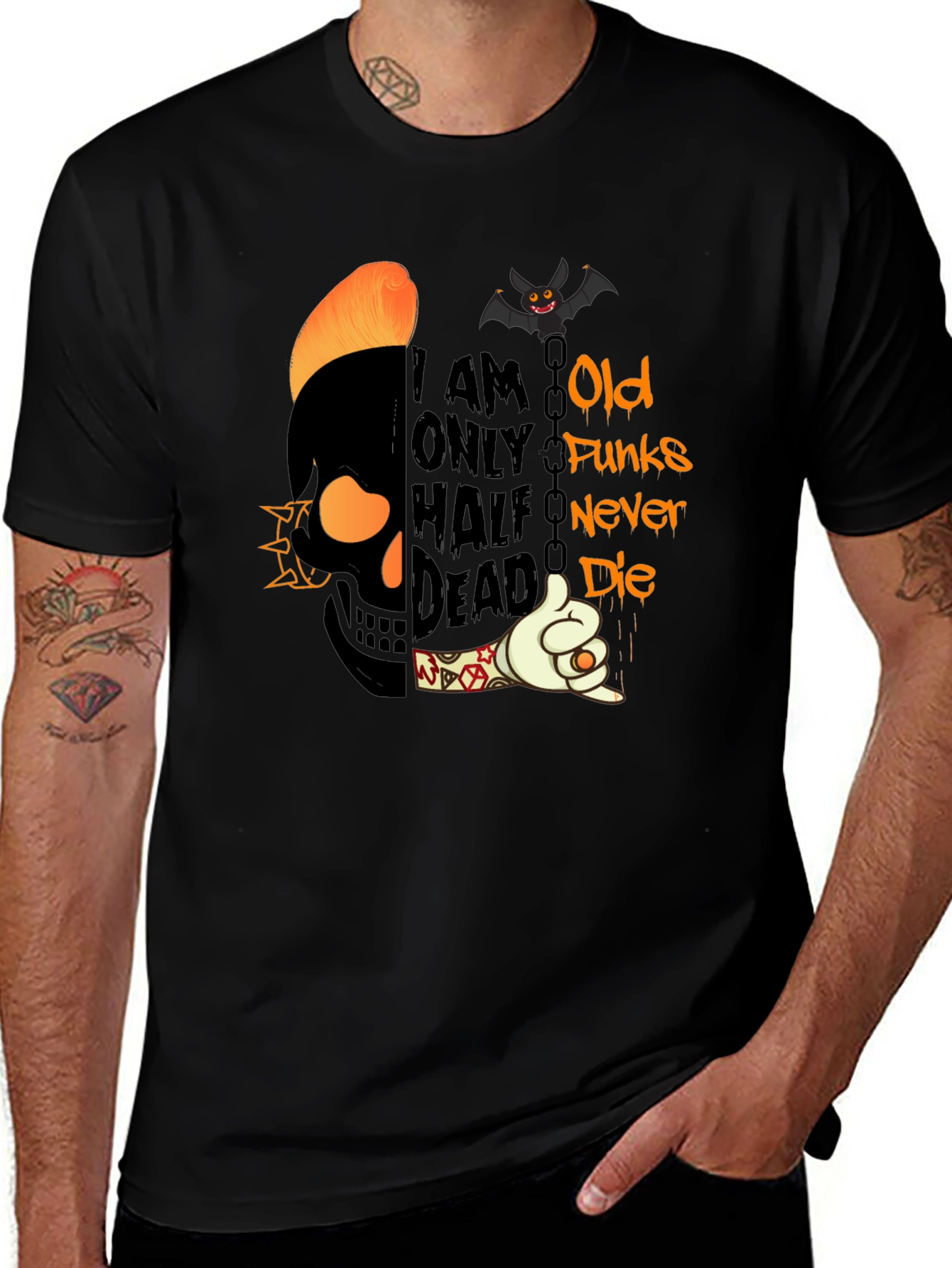 Old Funks Never Die Graphic T-Shirt