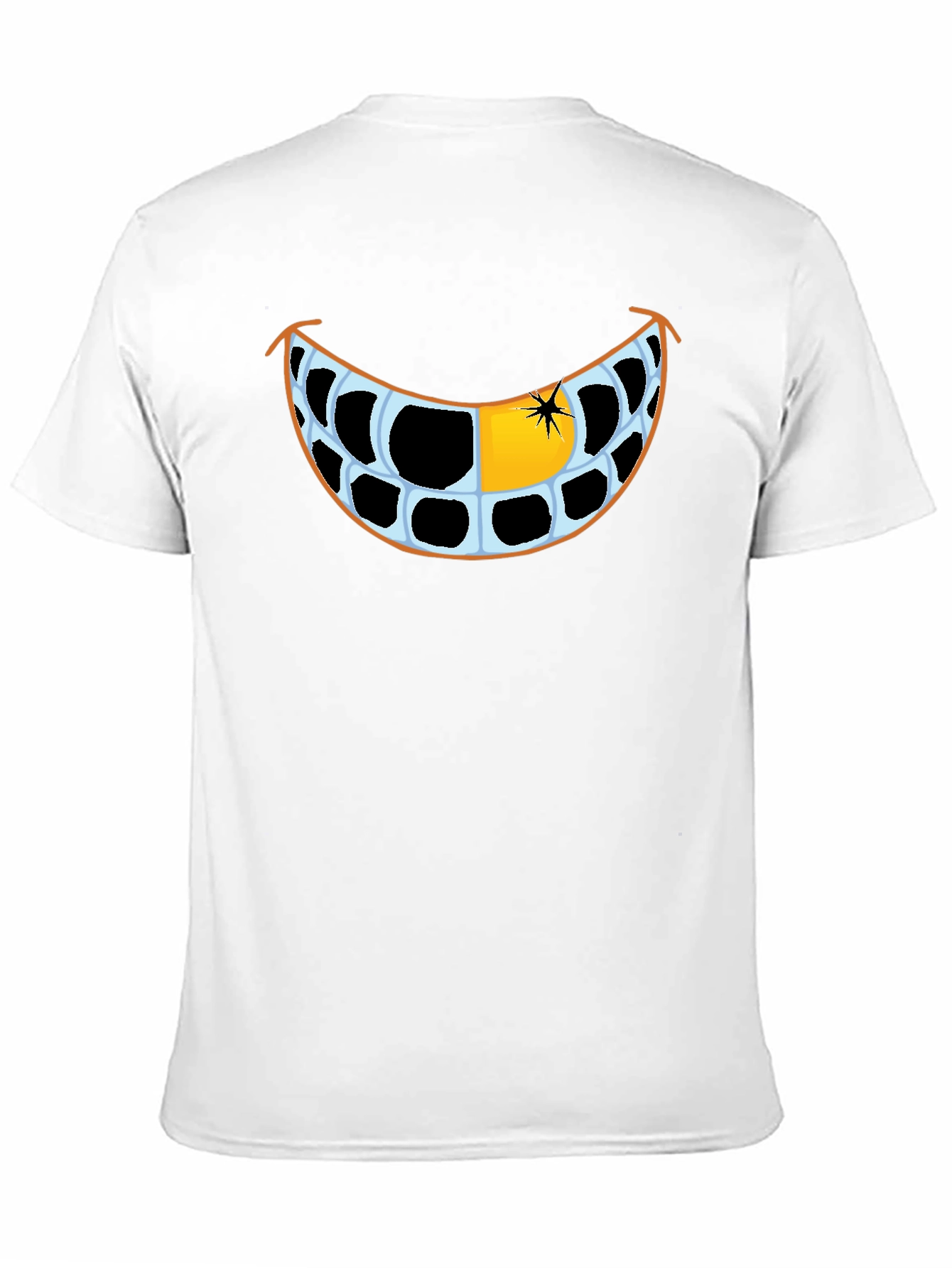 Funny Grinning Teeth Graphic T-Shirt
