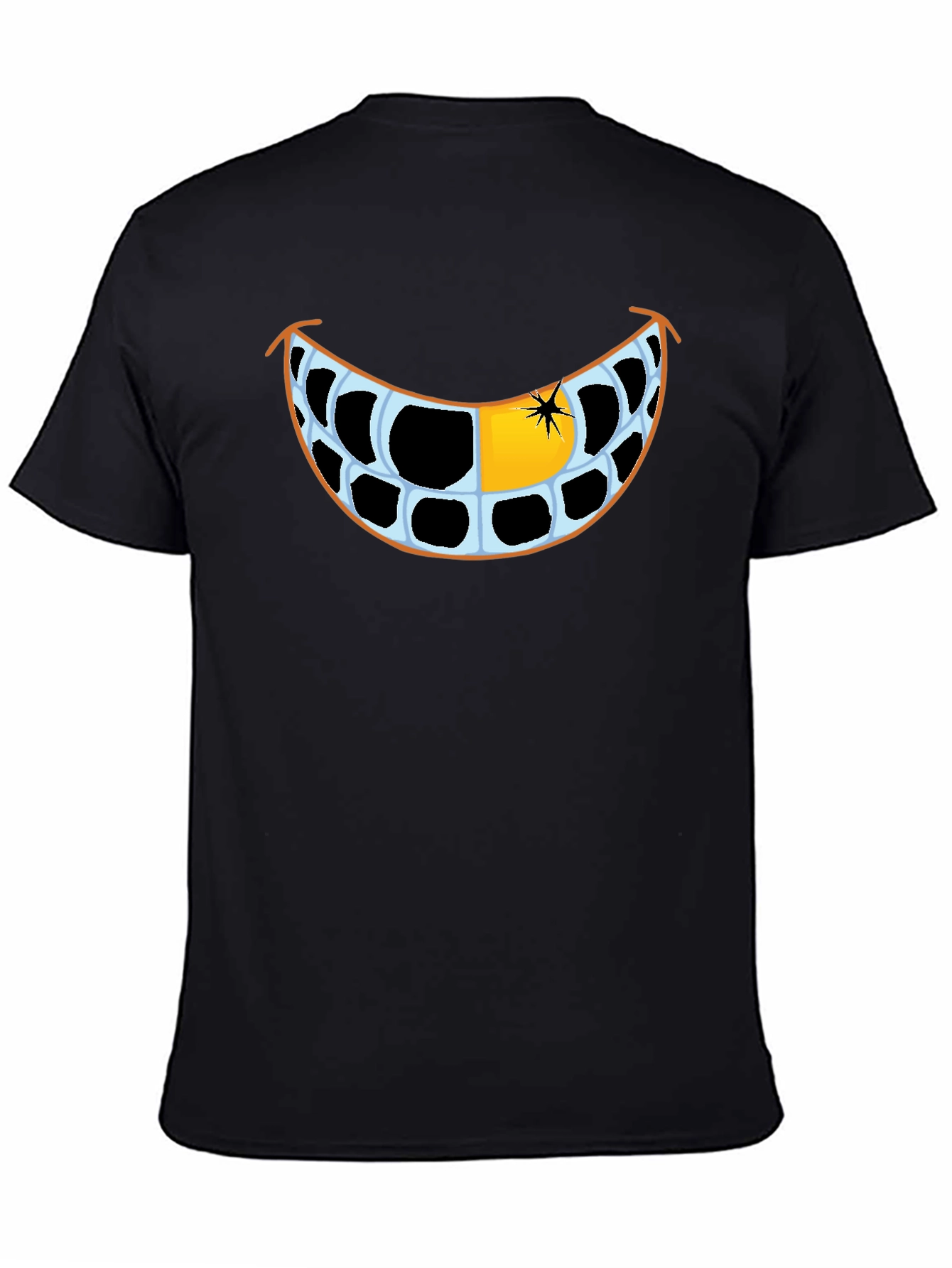 Funny Grinning Teeth Graphic T-Shirt