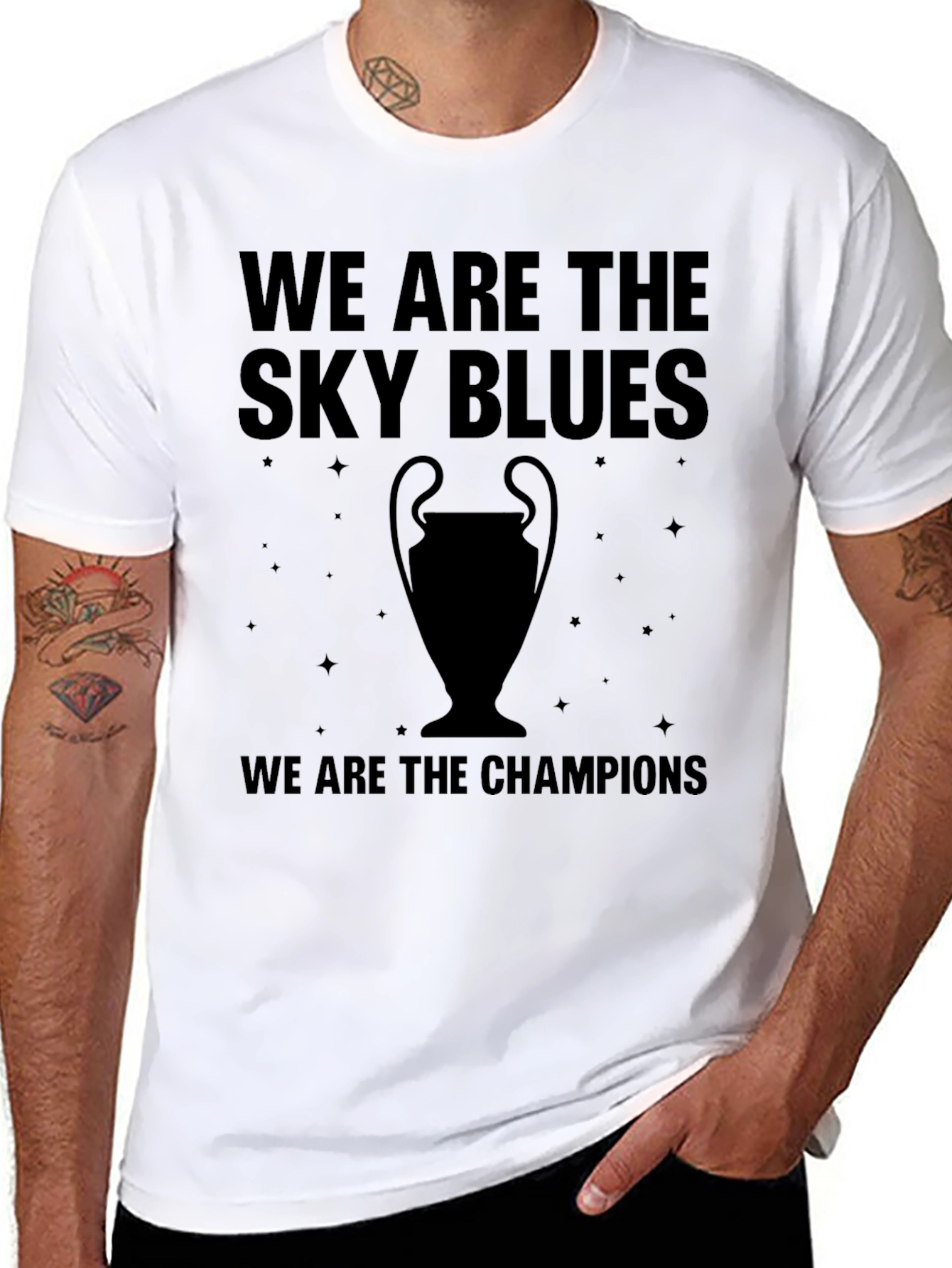 Sky Blues Champions Graphic T-Shirt