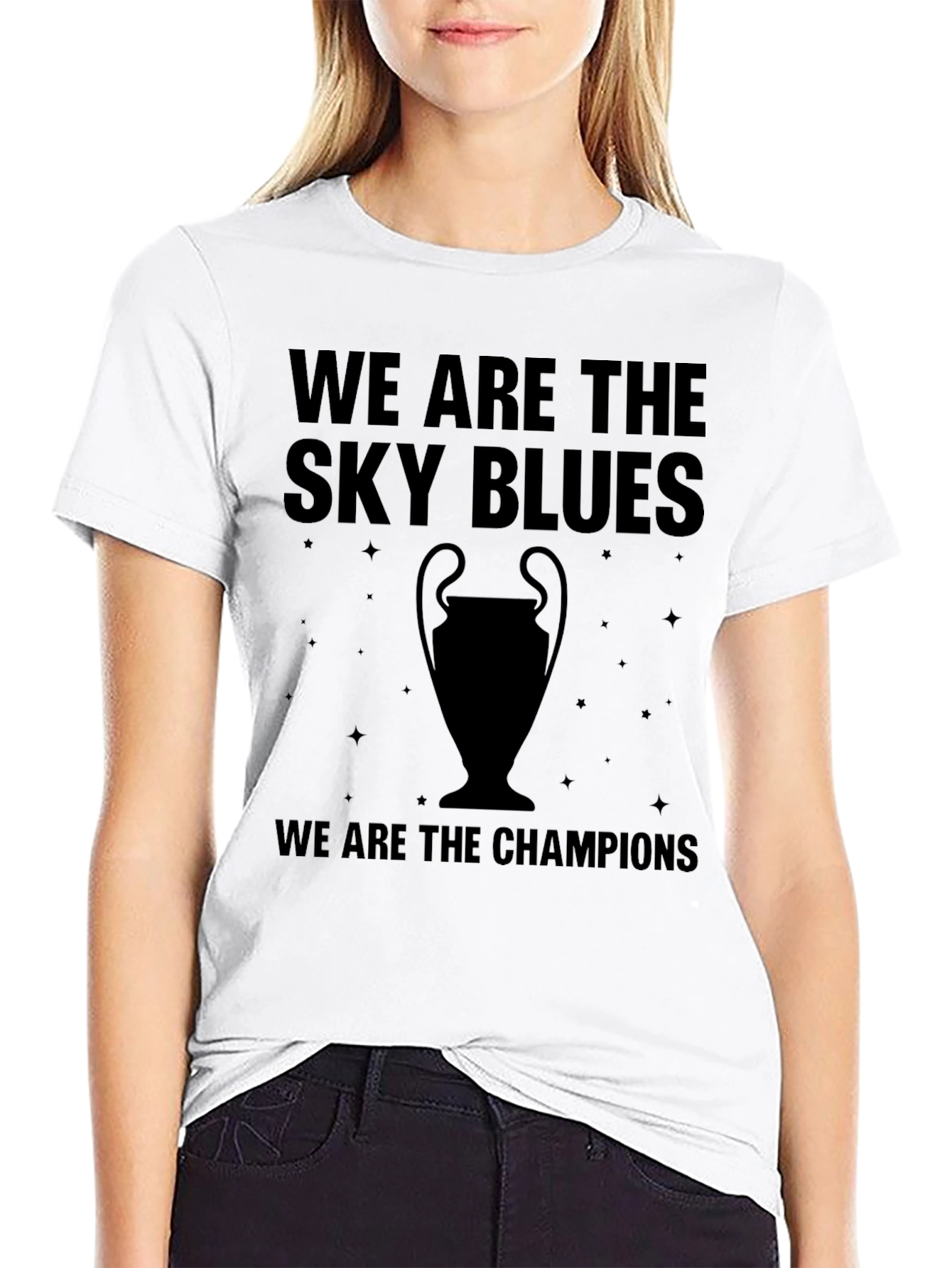 Sky Blues Champions Graphic T-Shirt