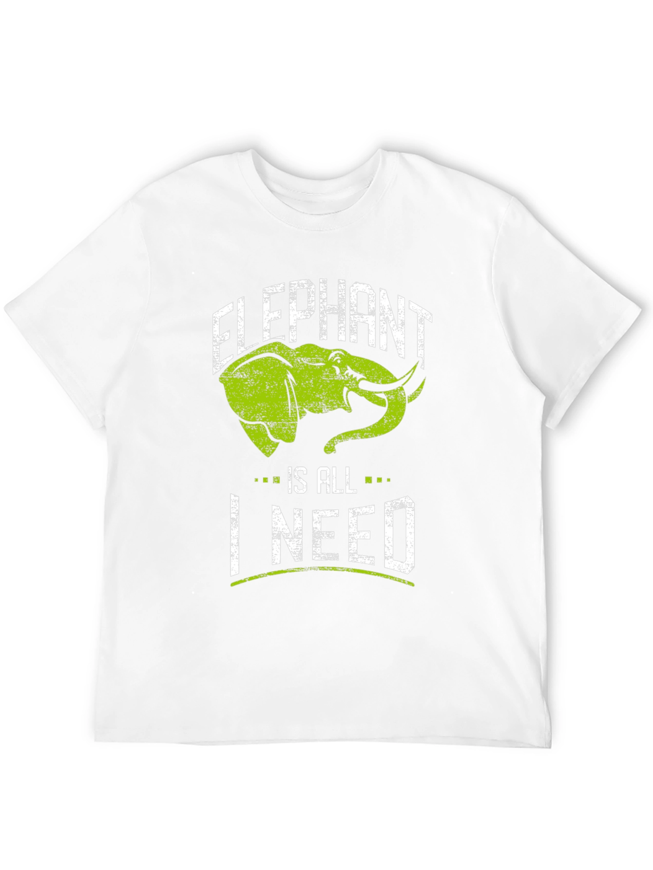 Elephant Is All I Need Black T-Shirt