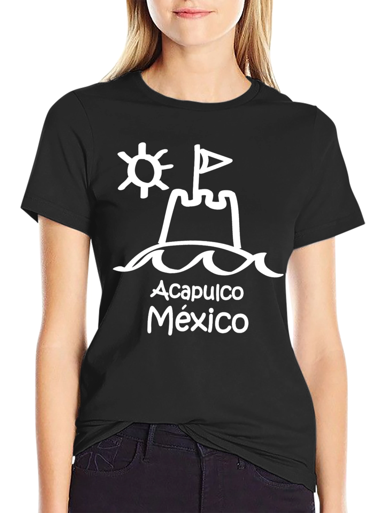 Acapulco Mexico Black Graphic T-Shirt