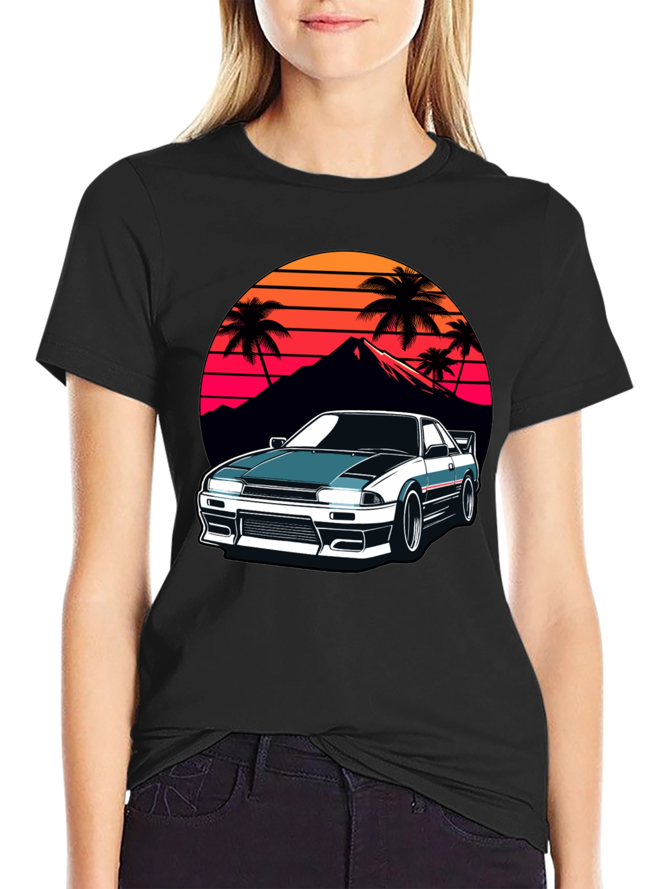 Retro Car Graphic T-Shirt