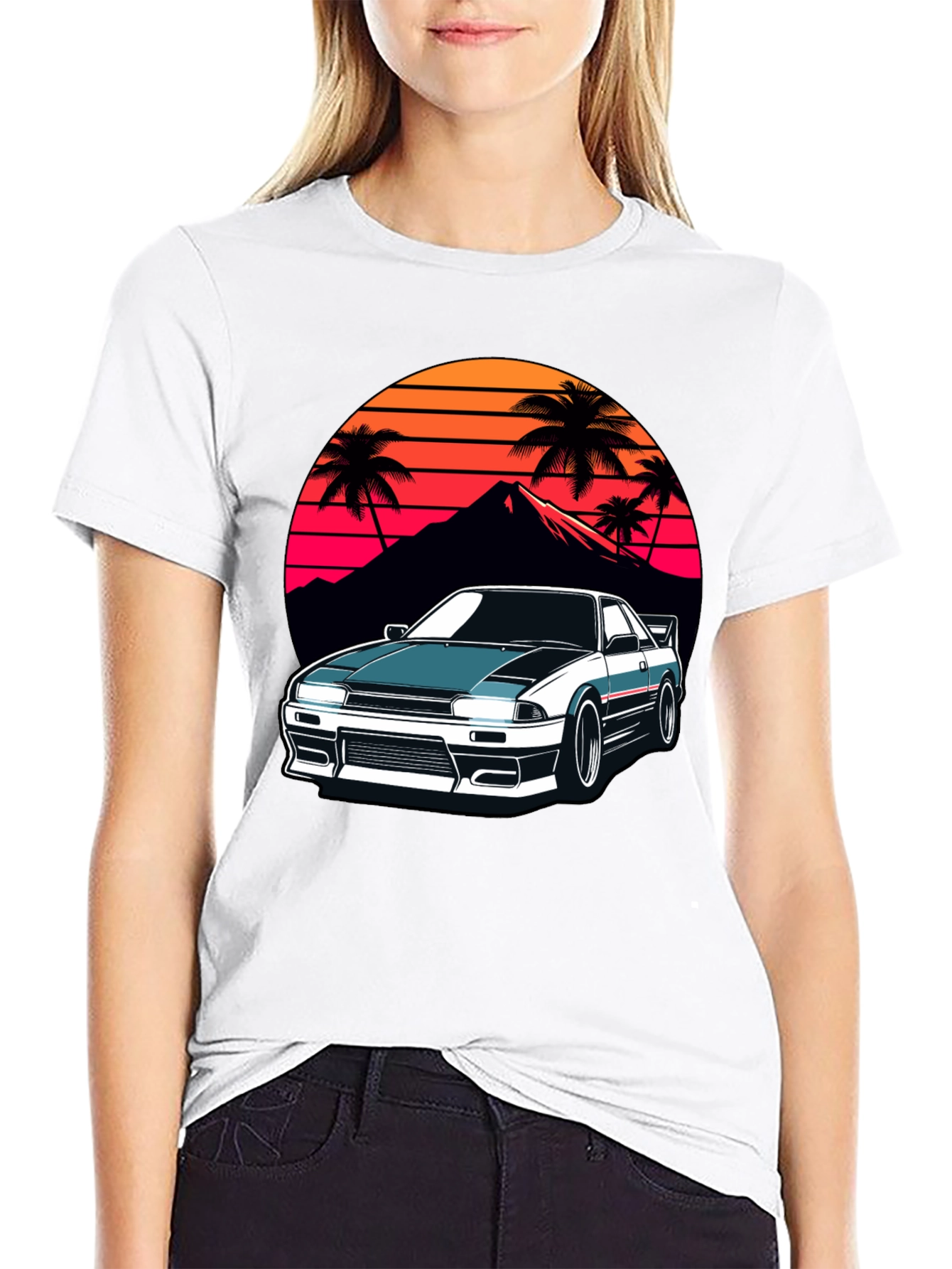 Retro Car Graphic T-Shirt