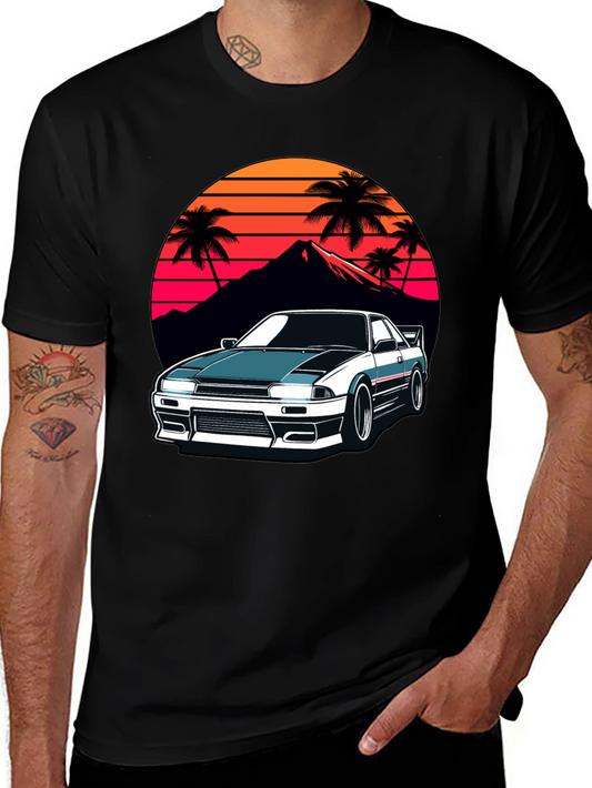 Retro Car Graphic T-Shirt