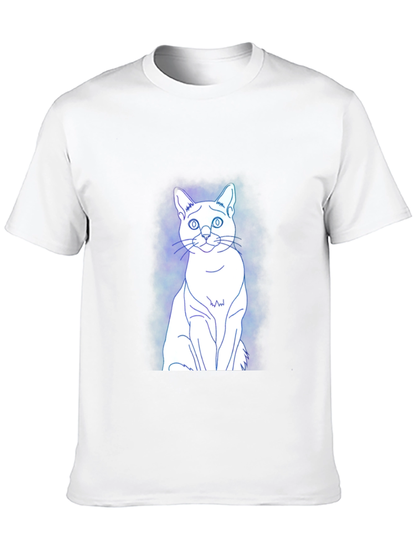 Cool Cat Graphic Tee - Black Cotton Blend T-Shirt