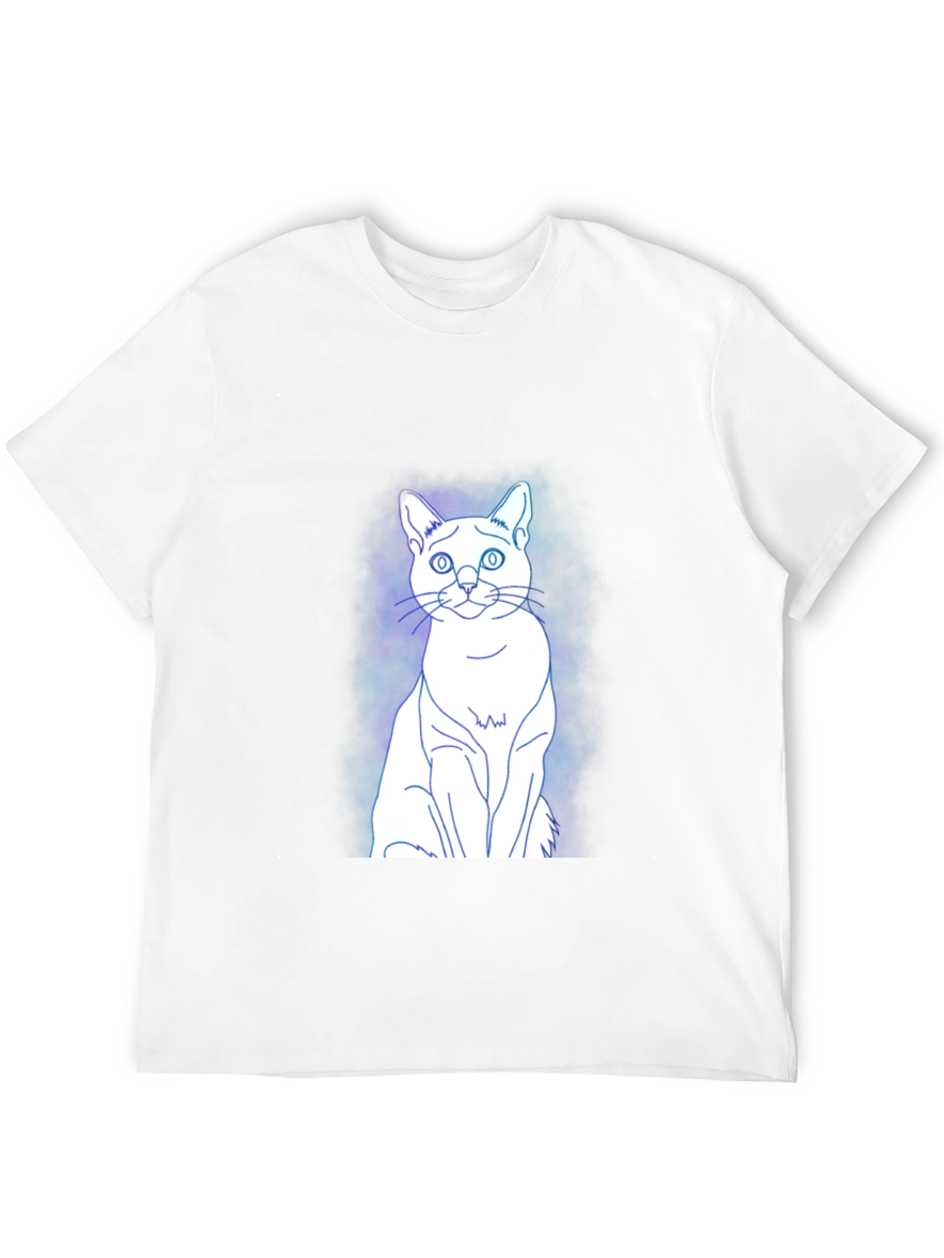 Cool Cat Graphic Tee - Black Cotton Blend T-Shirt