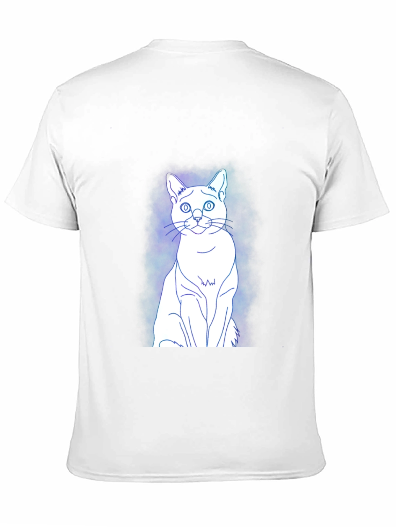Cool Cat Graphic Tee - Black Cotton Blend T-Shirt