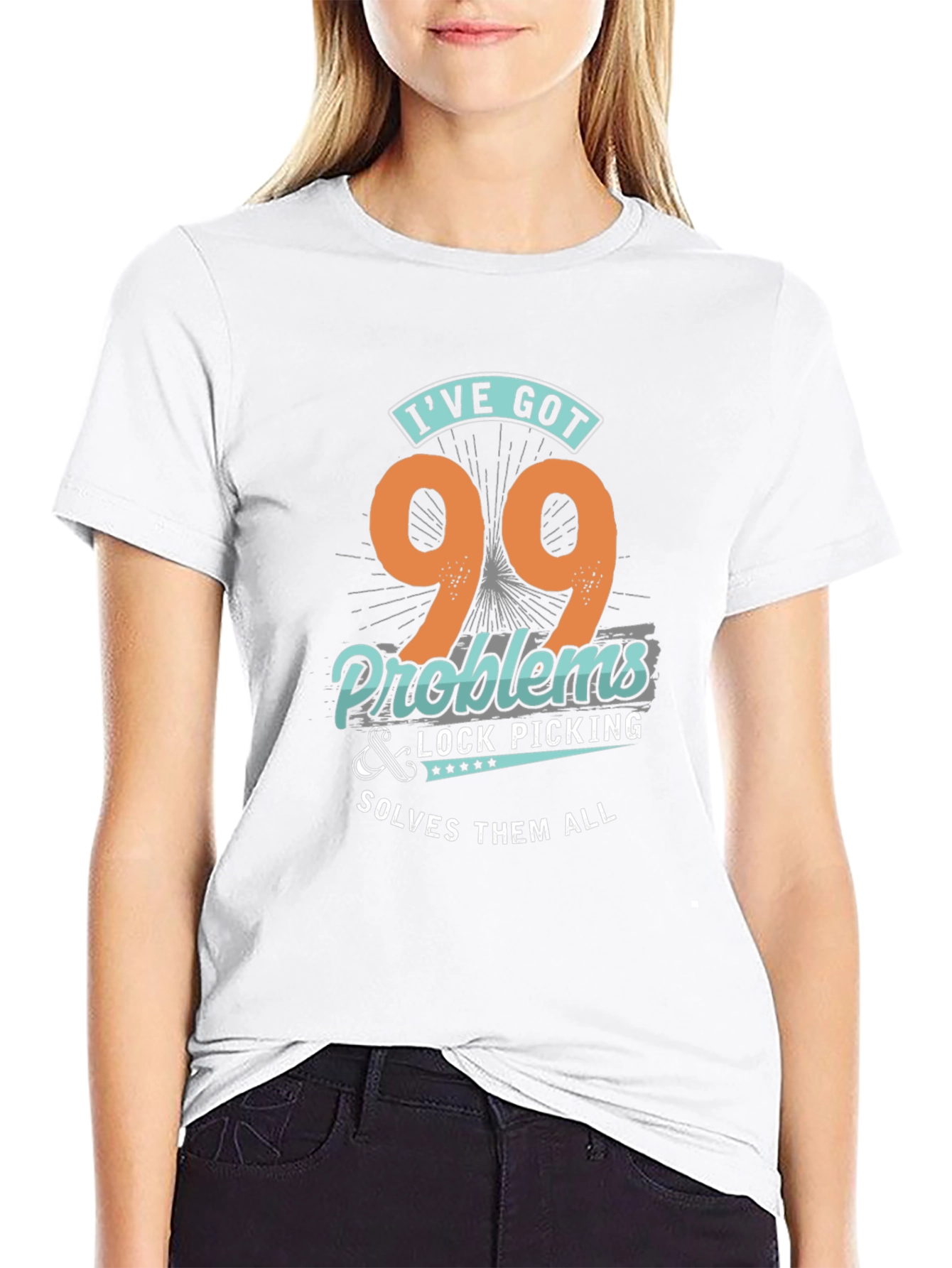 99 Problems Lock Picking T-Shirt - Novelty Graphic Tee