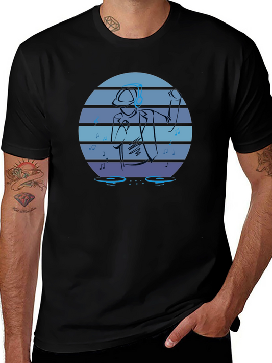 DJ Retro Graphic T-Shirt - Cool Music Lover Tee