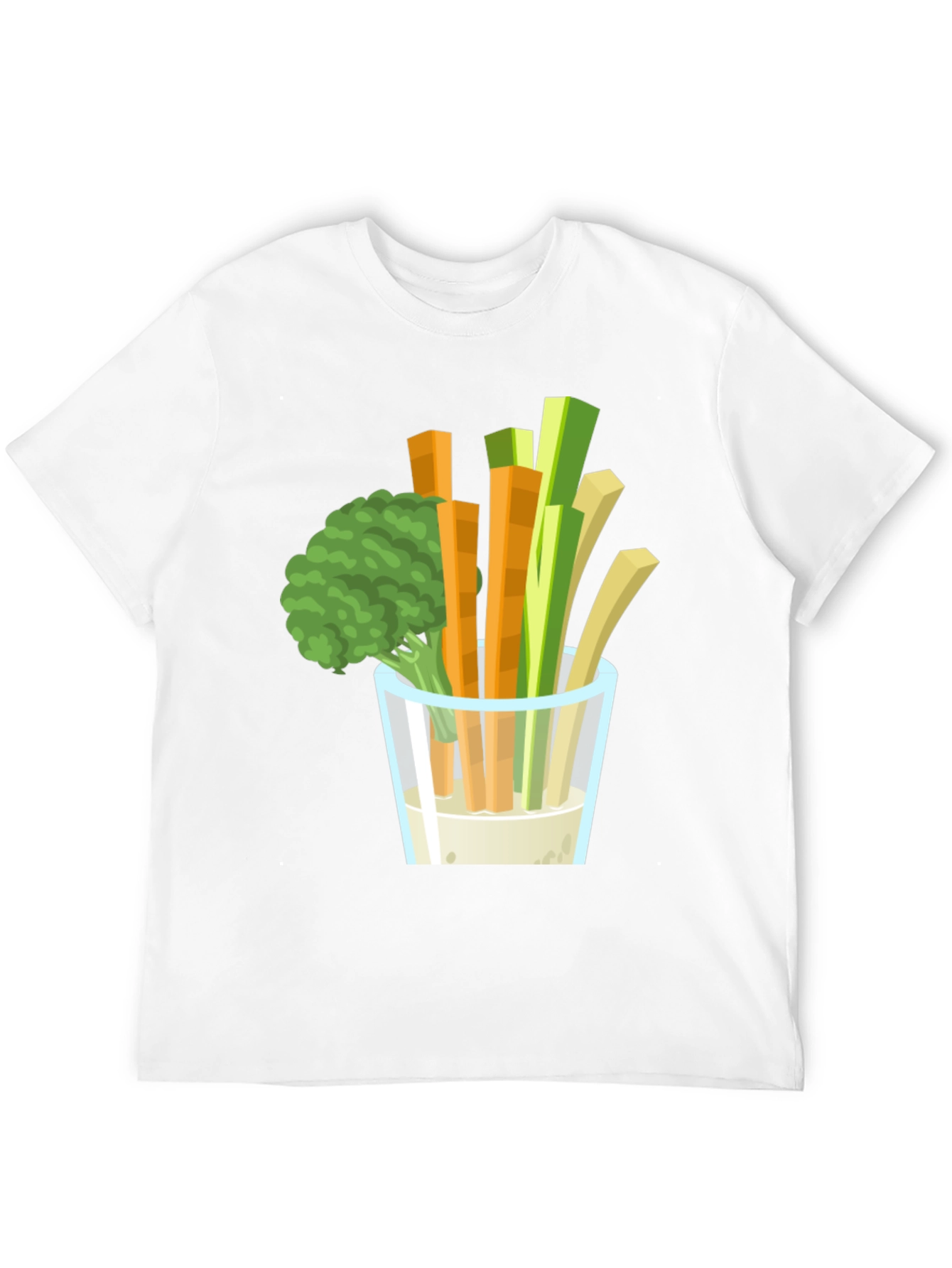 Veggie Dip Graphic Tee - Black Cotton T-Shirt