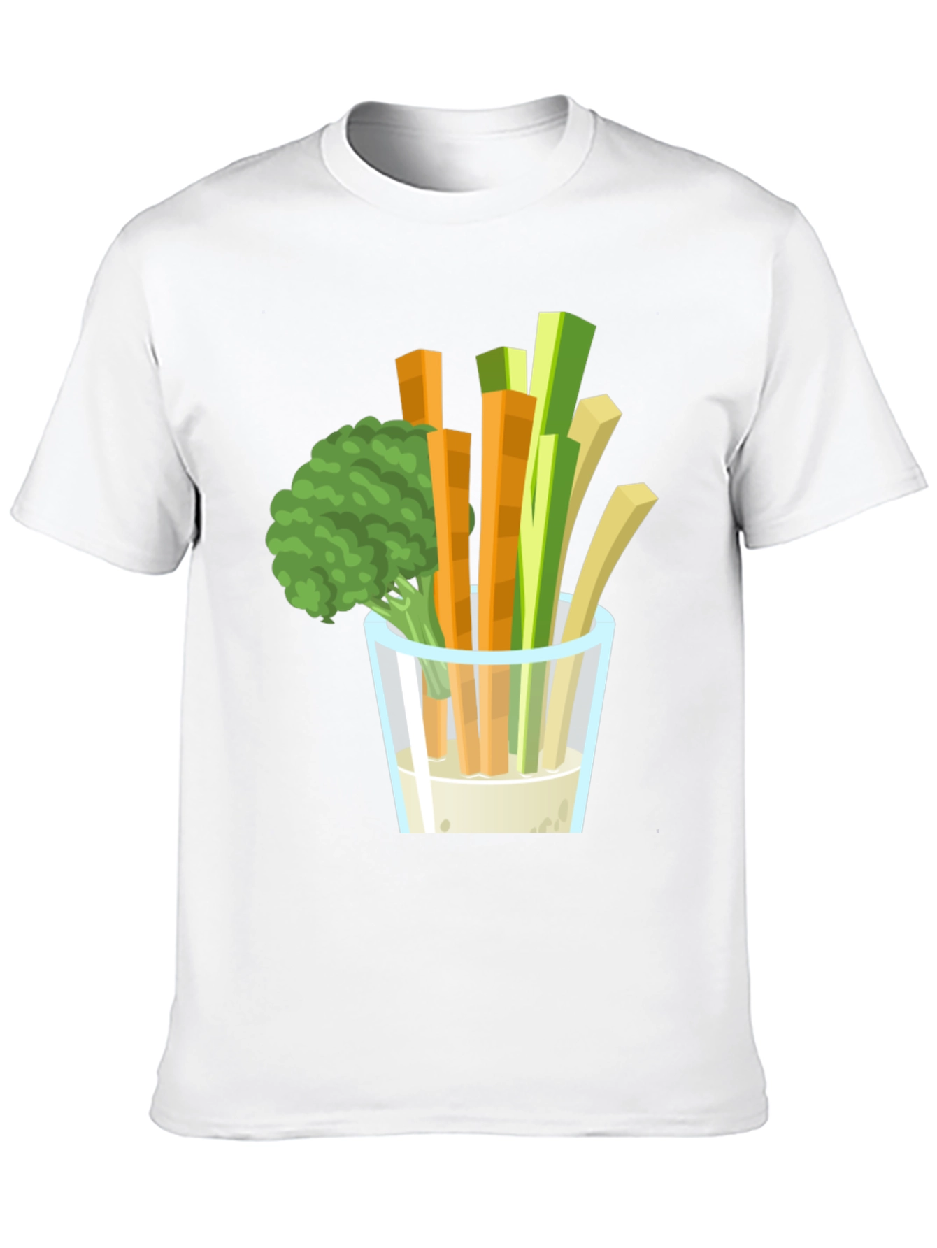 Veggie Dip Graphic Tee - Black Cotton T-Shirt