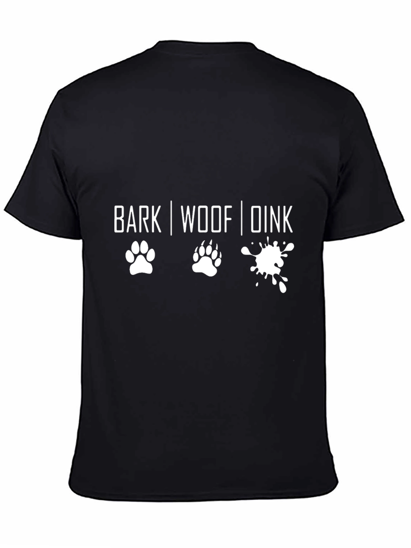 Dog Lover T-Shirt - Funny BARK WOOF DINK Design