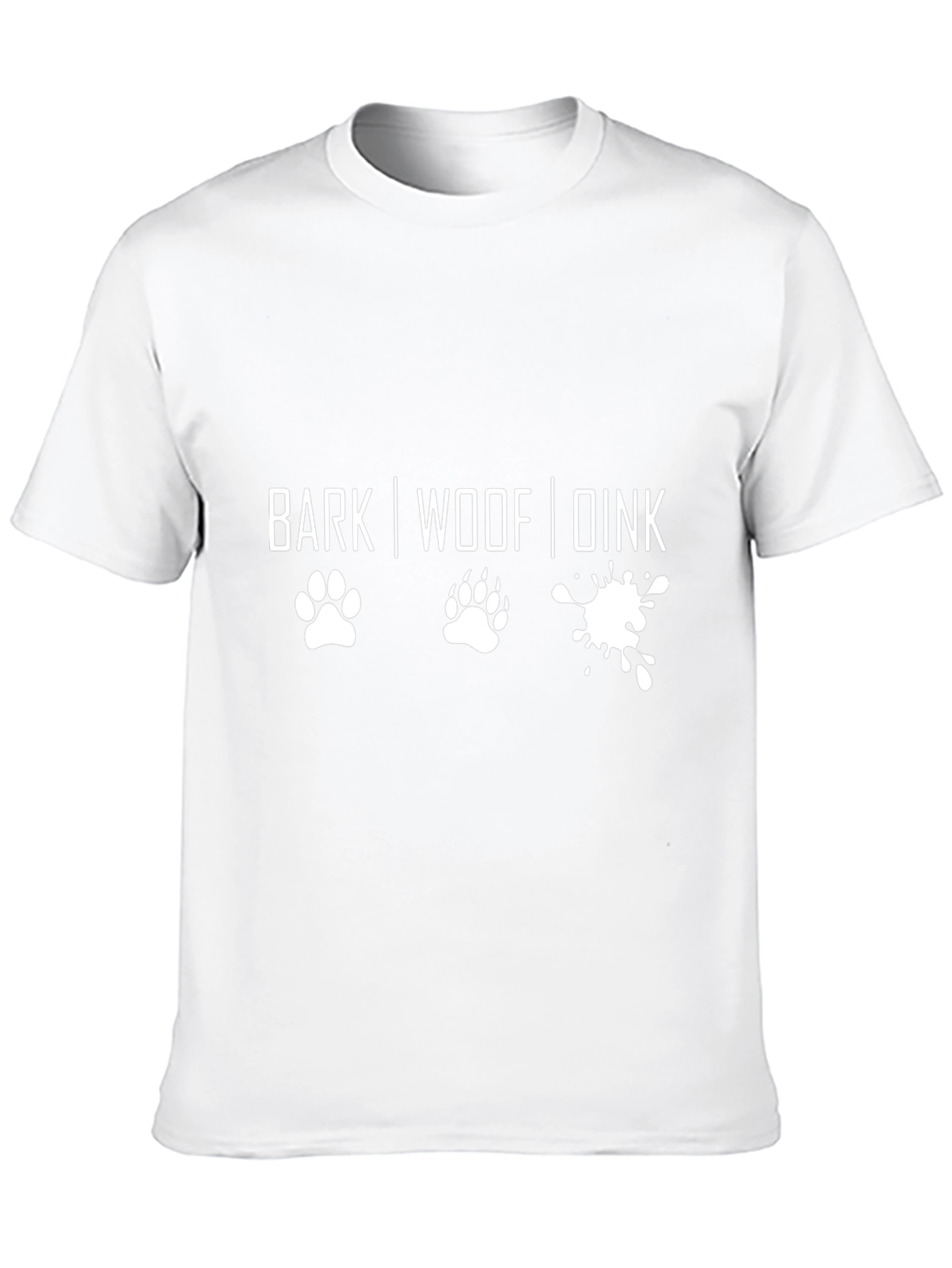 Dog Lover T-Shirt - Funny BARK WOOF DINK Design