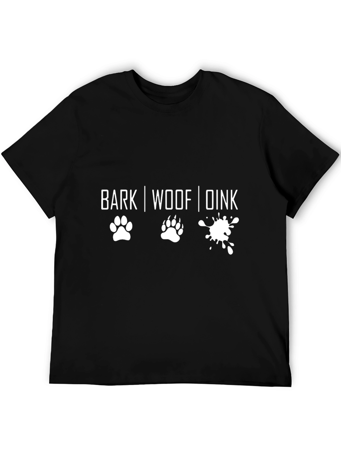 Dog Lover T-Shirt - Funny BARK WOOF DINK Design