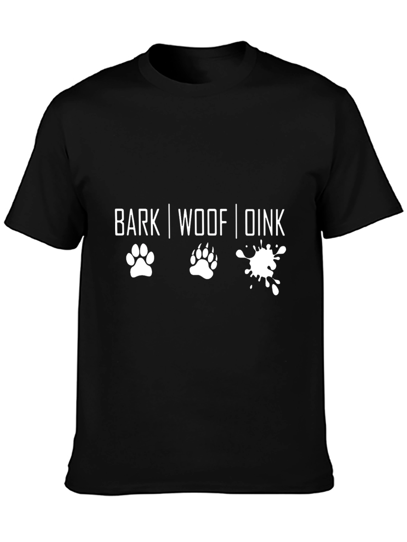 Dog Lover T-Shirt - Funny BARK WOOF DINK Design