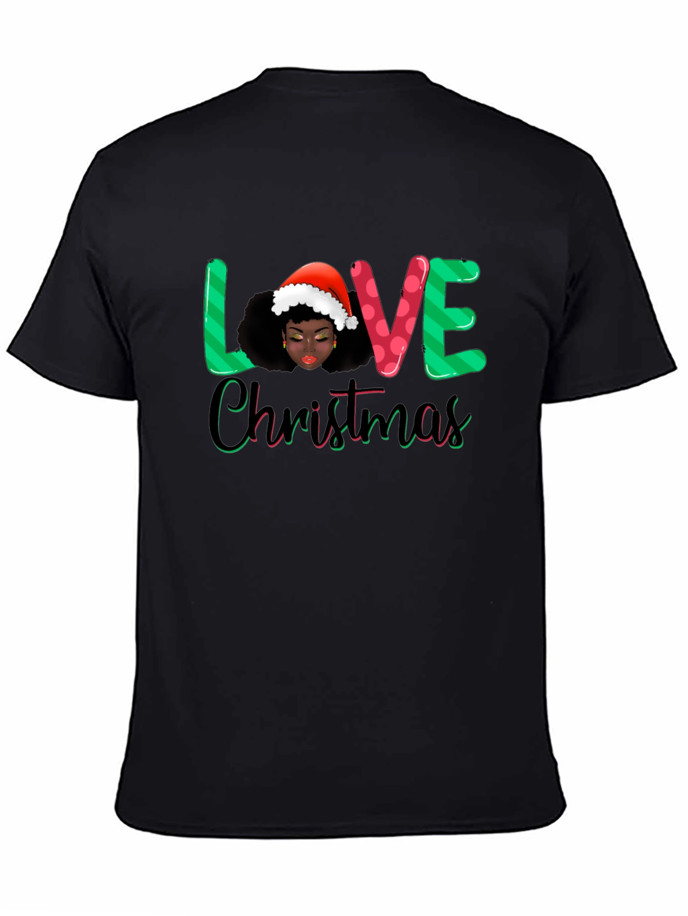 Love Christmas Black T-Shirt