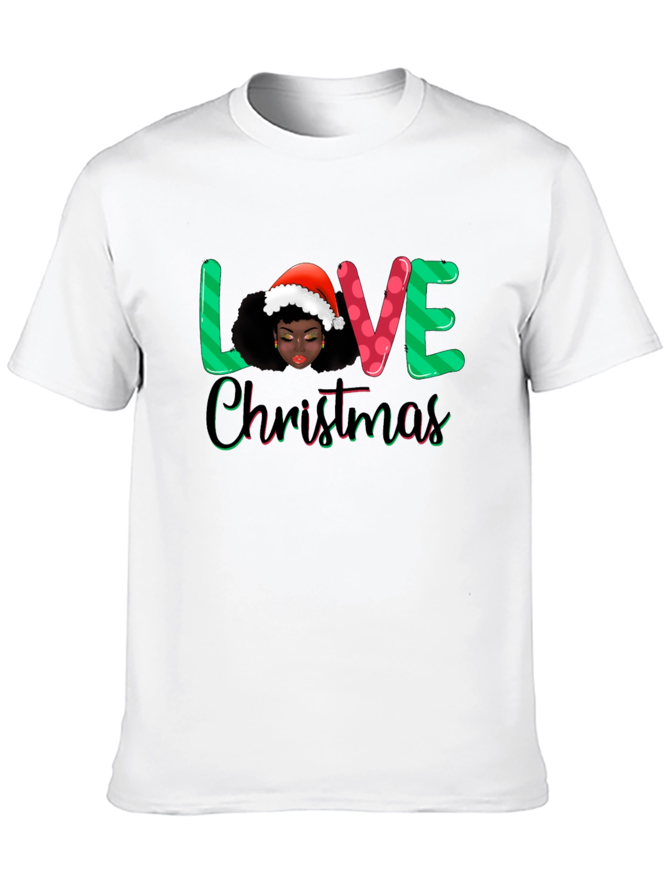 Love Christmas Black T-Shirt