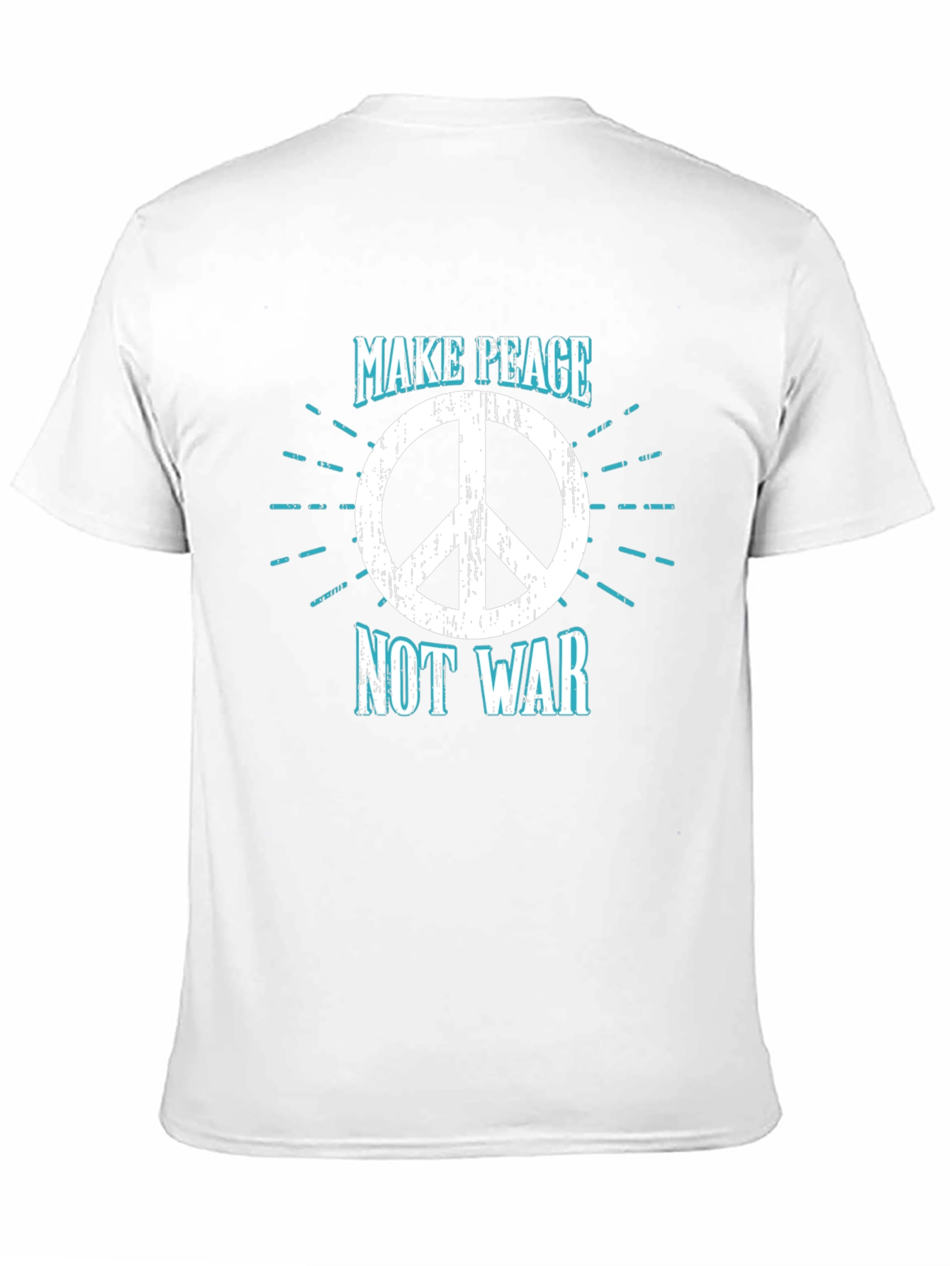 Make Peace Not War T-Shirt - Peace Symbol Tee