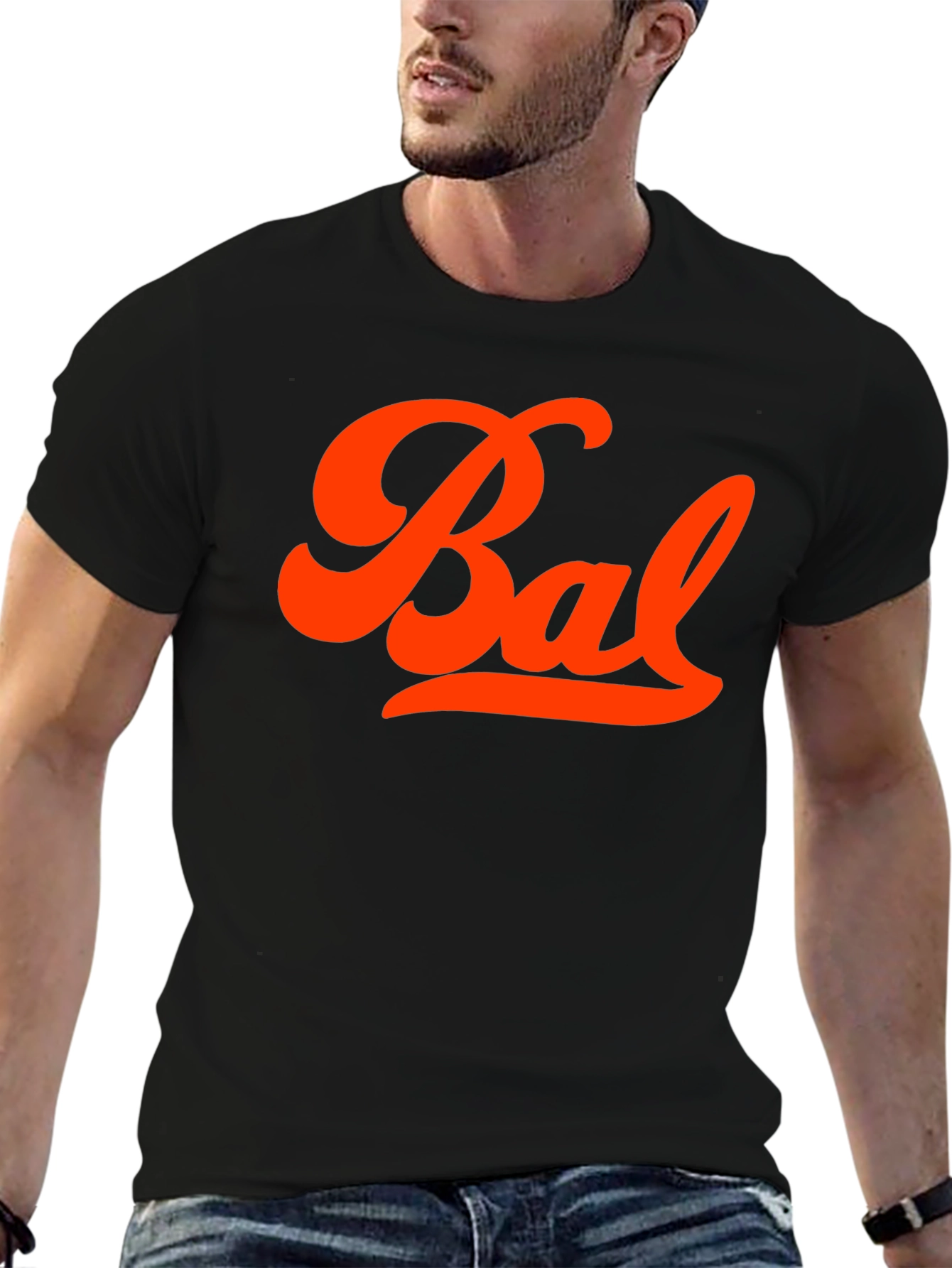 Baltimore Script T-Shirt - Classic Black