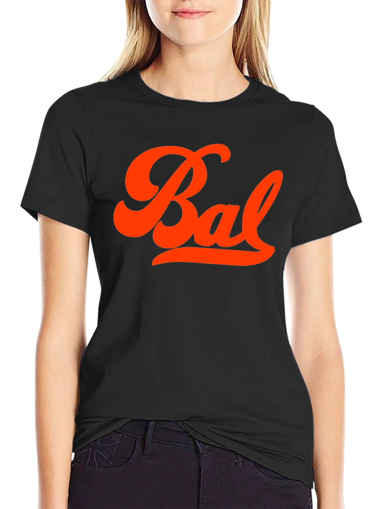 Baltimore Script T-Shirt - Classic Black