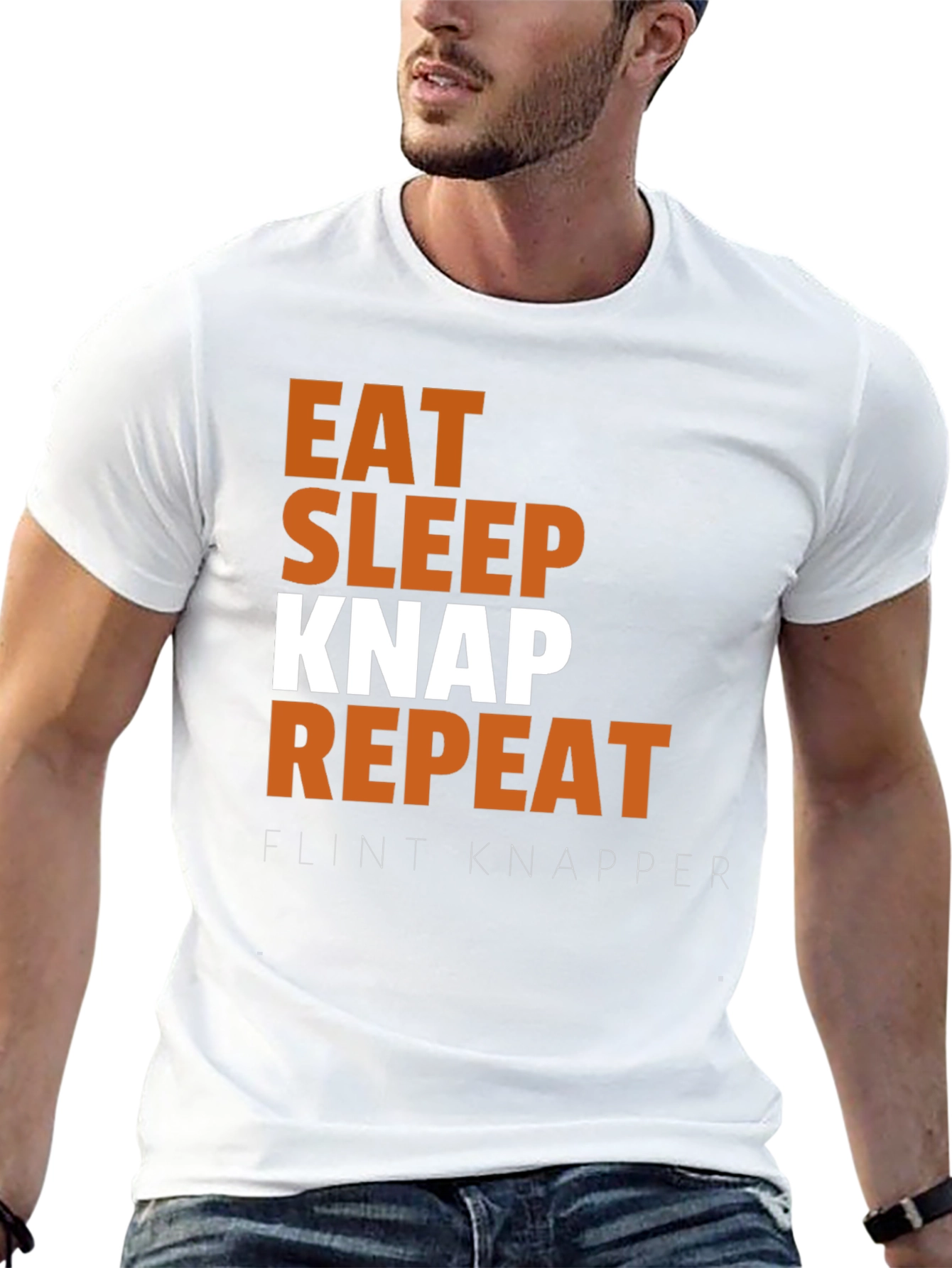 Eat Sleep Knap Repeat Graphic Tee