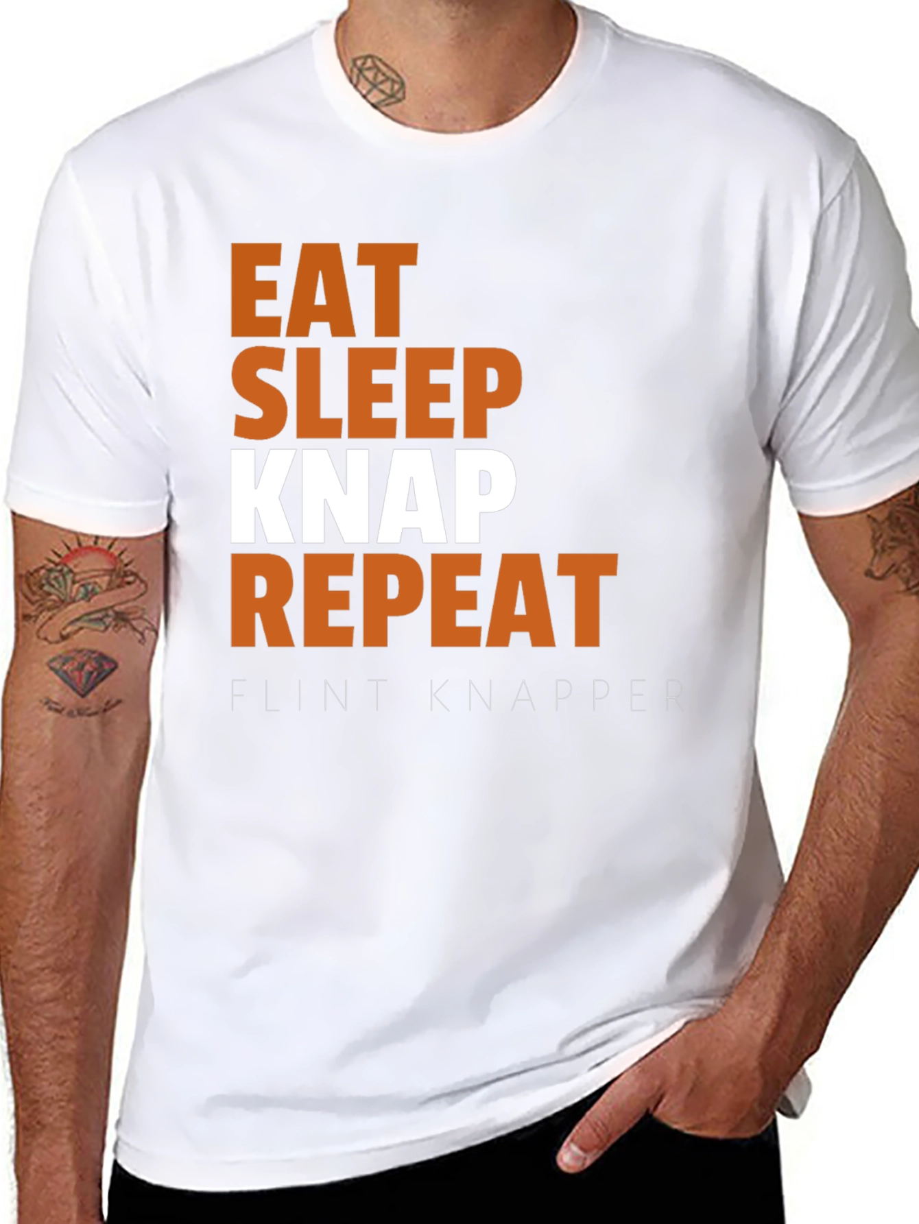 Eat Sleep Knap Repeat Graphic Tee