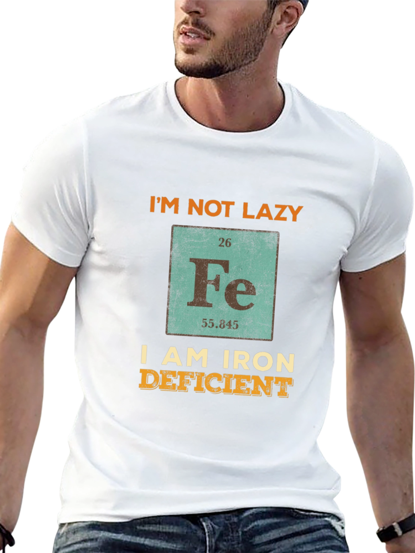 Funny Iron Deficient T-Shirt - Periodic Table Fe Chemistry