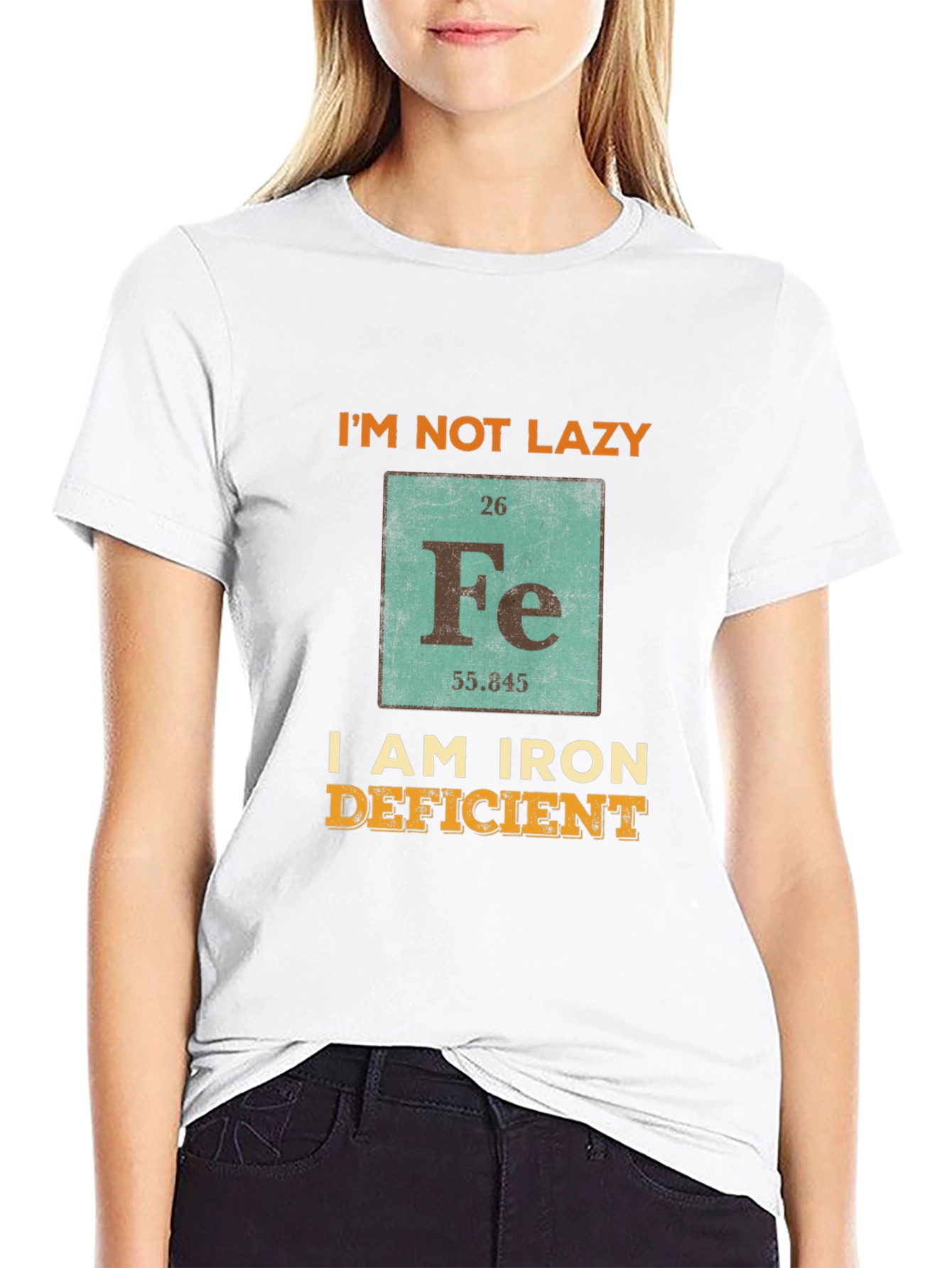 Funny Iron Deficient T-Shirt - Periodic Table Fe Chemistry