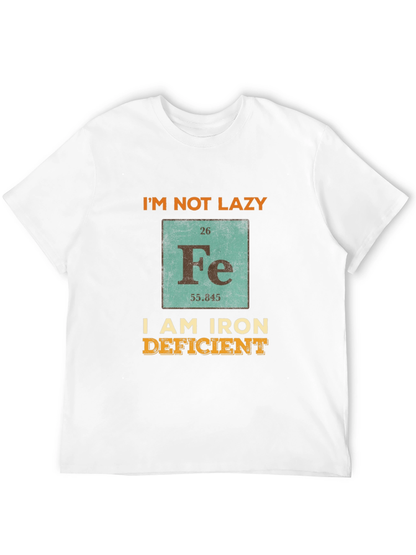 Funny Iron Deficient T-Shirt - Periodic Table Fe Chemistry