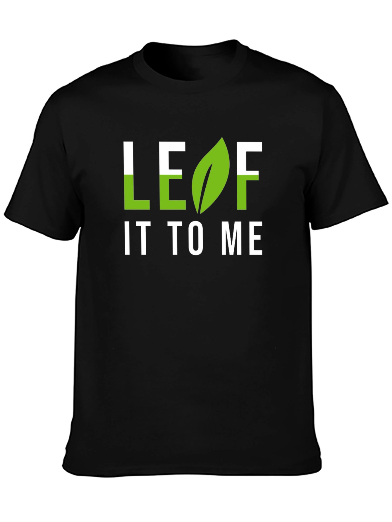 Leaf It To Me Graphic T-Shirt - Black