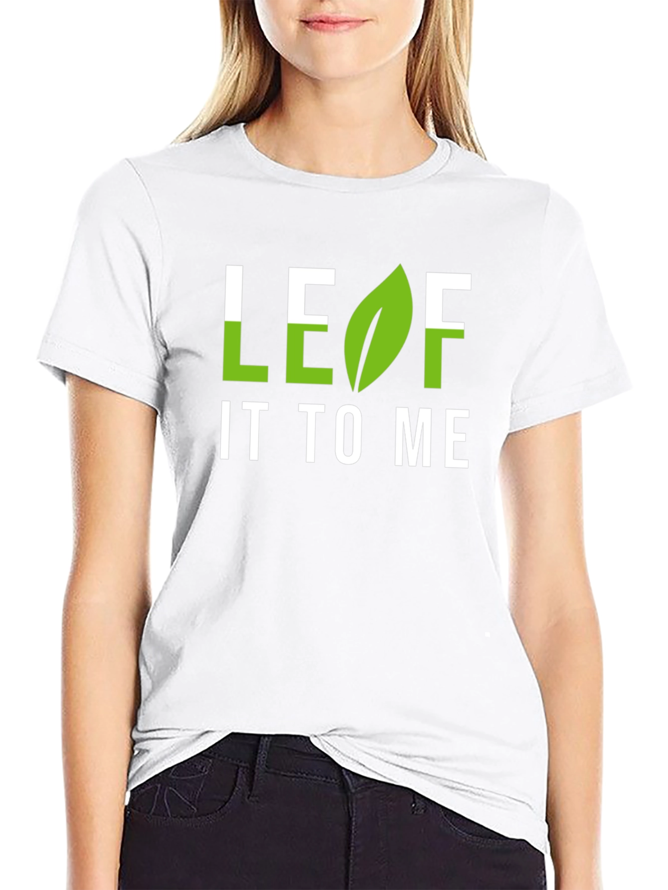 Leaf It To Me Graphic T-Shirt - Black