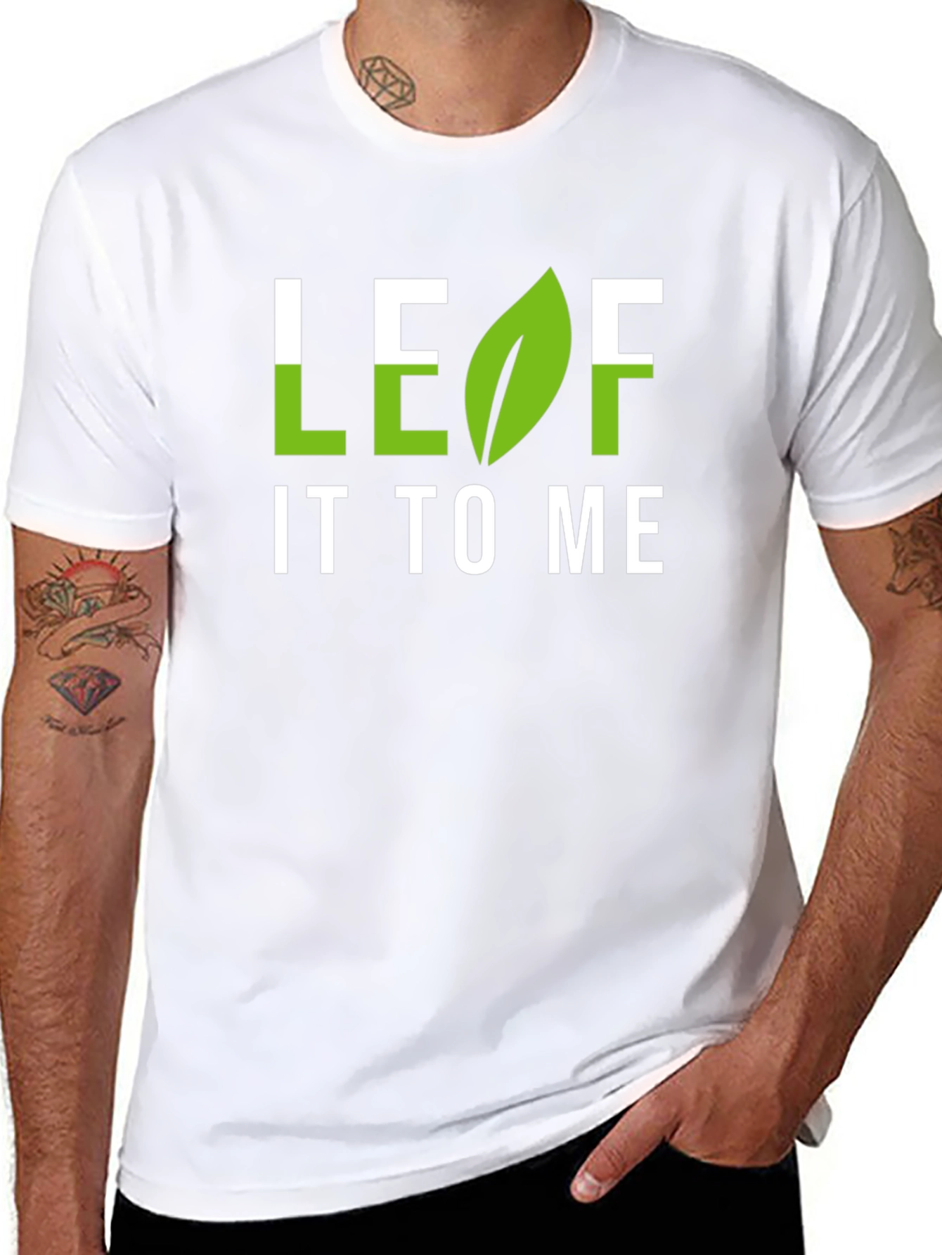 Leaf It To Me Graphic T-Shirt - Black