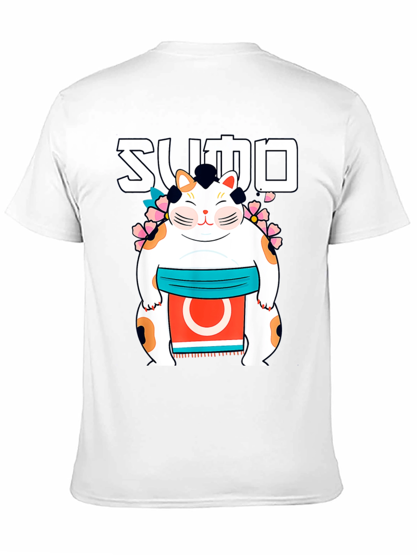 Sumo Cat Graphic T-Shirt - Stylish Cotton Tee