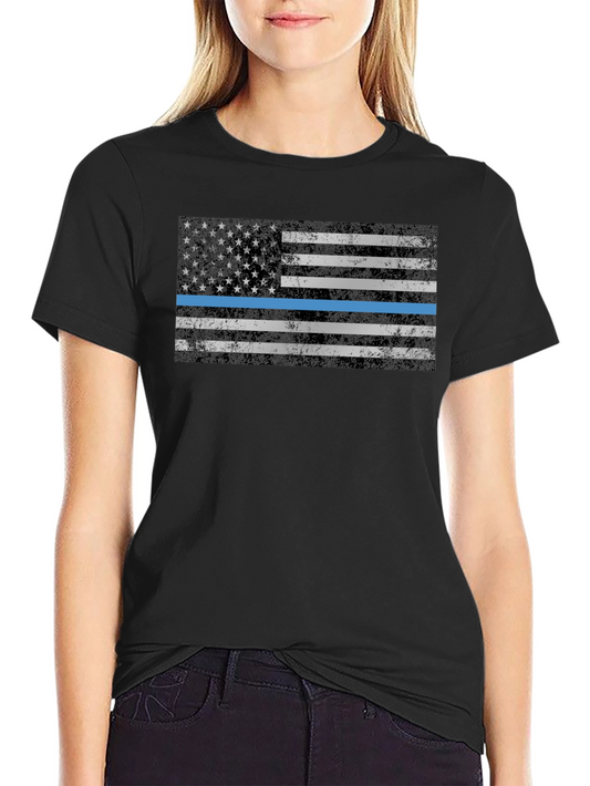 Thin Blue Line Flag T-Shirt