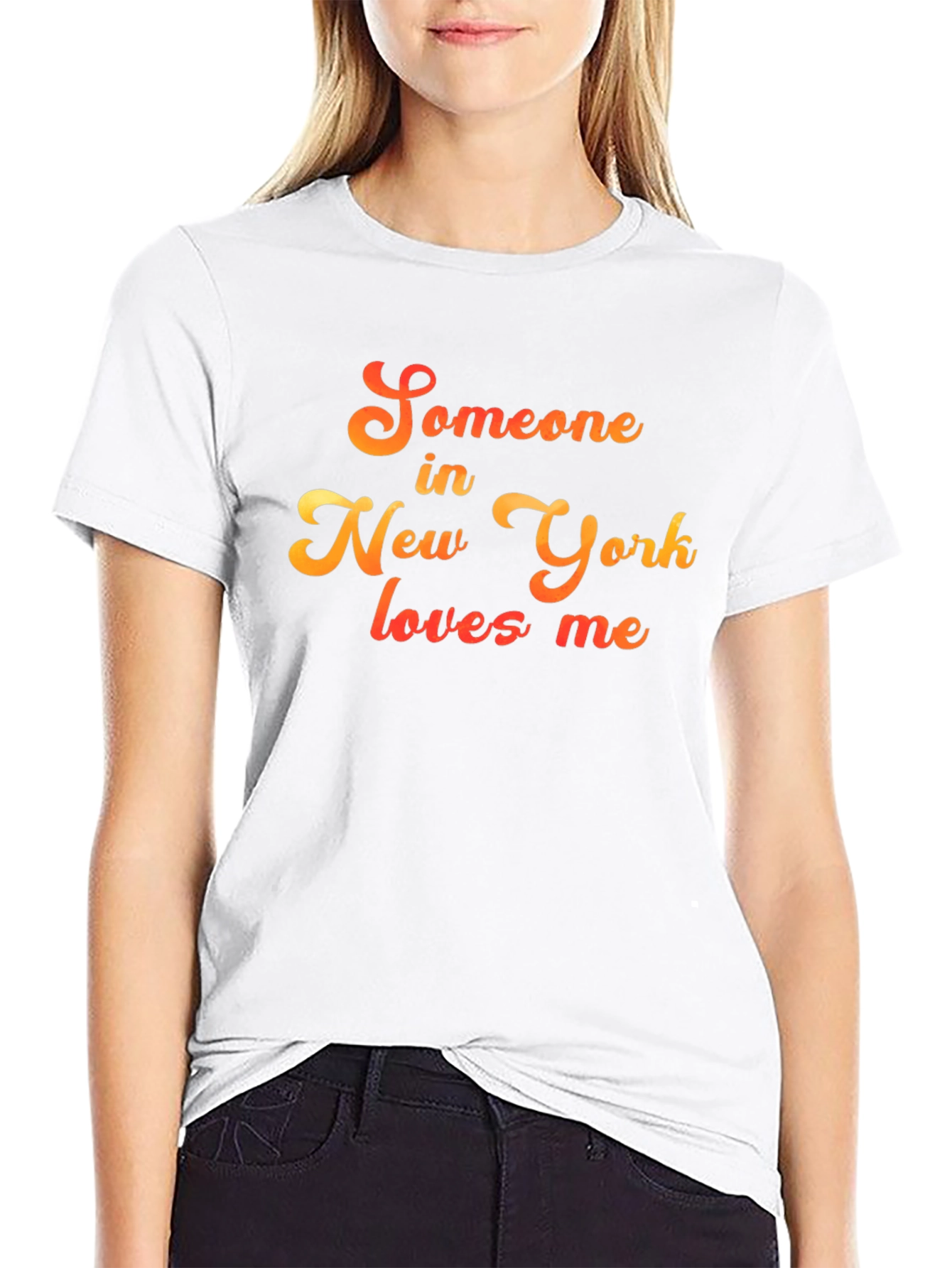Someone in New York Loves Me Black T-Shirt
