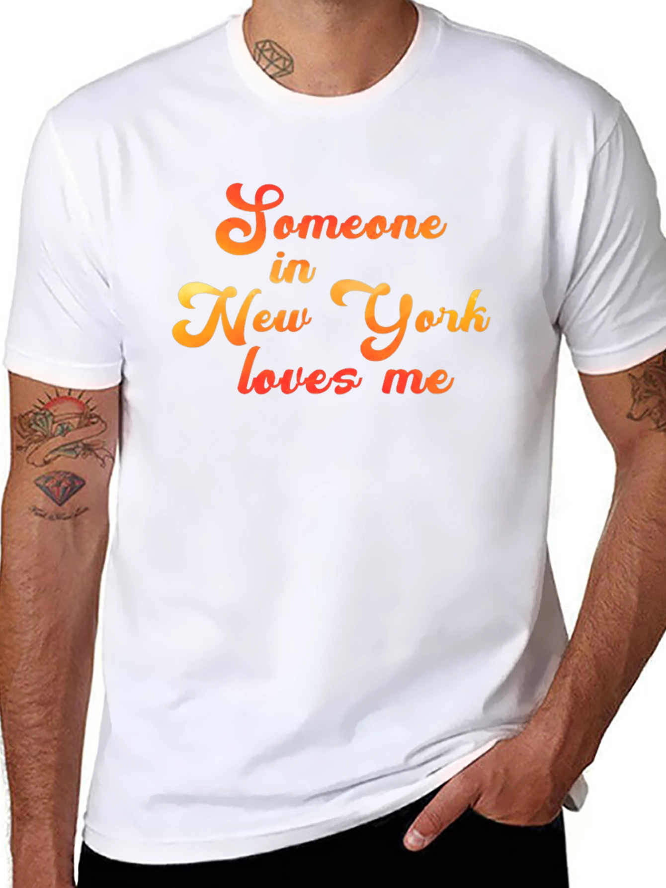 Someone in New York Loves Me Black T-Shirt